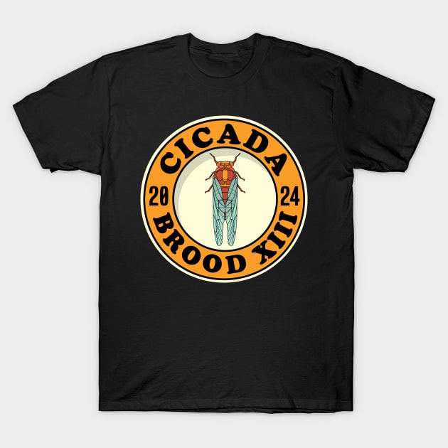 Cicada Brood XIII Periodical Cicada T-Shirt by Huhnerdieb Apparel